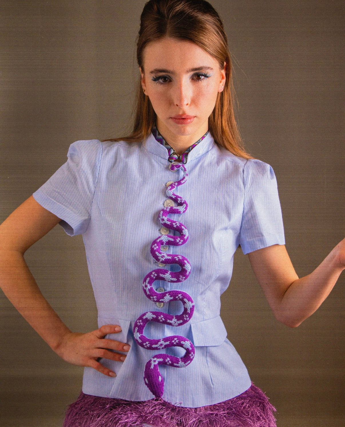 Purple SnakeTie