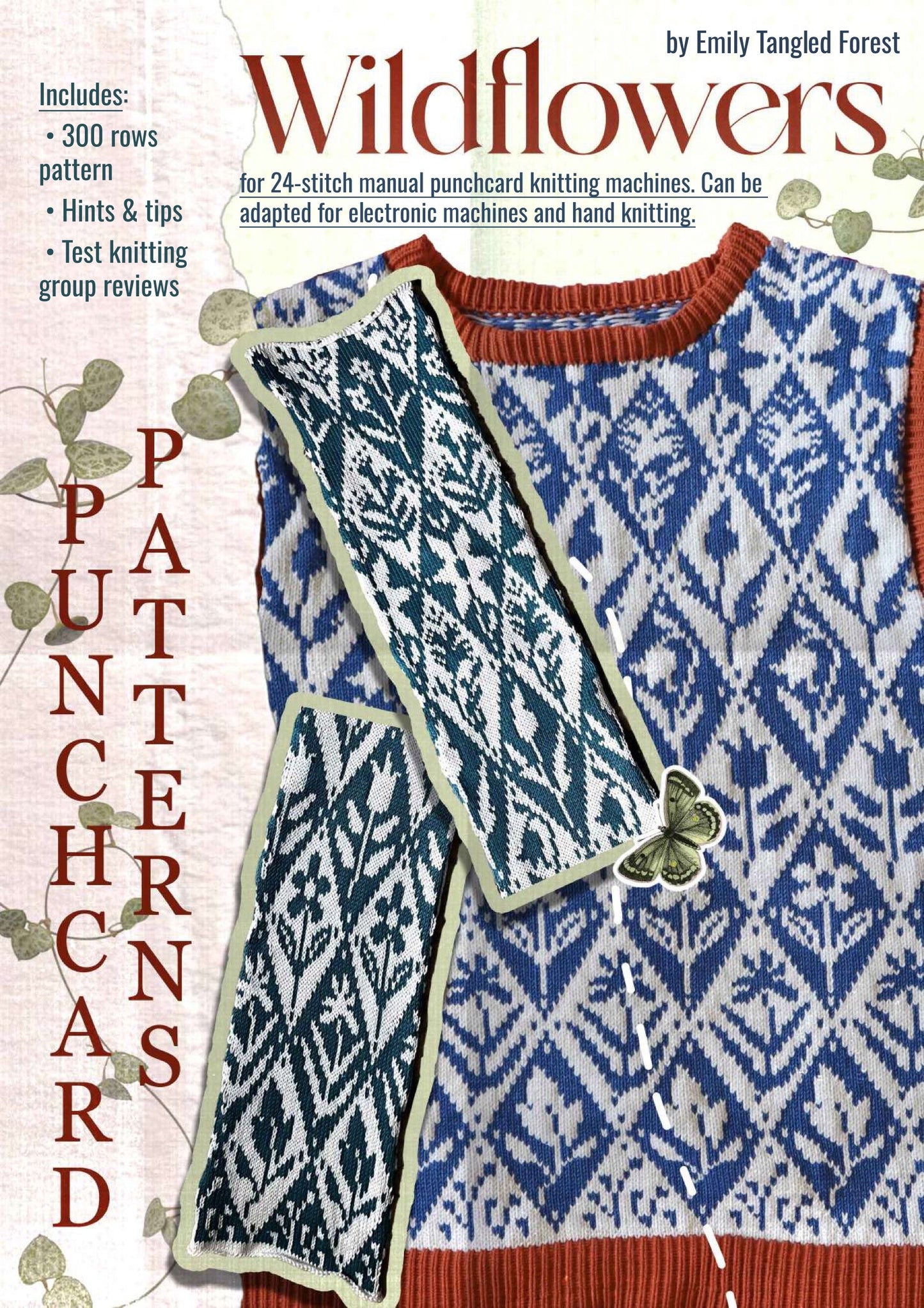 Wildflowers punch card pattern