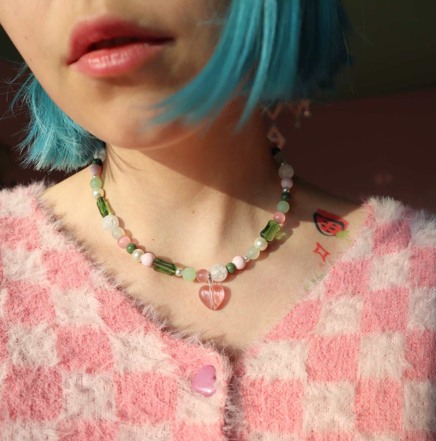 Necklace Glass Heart