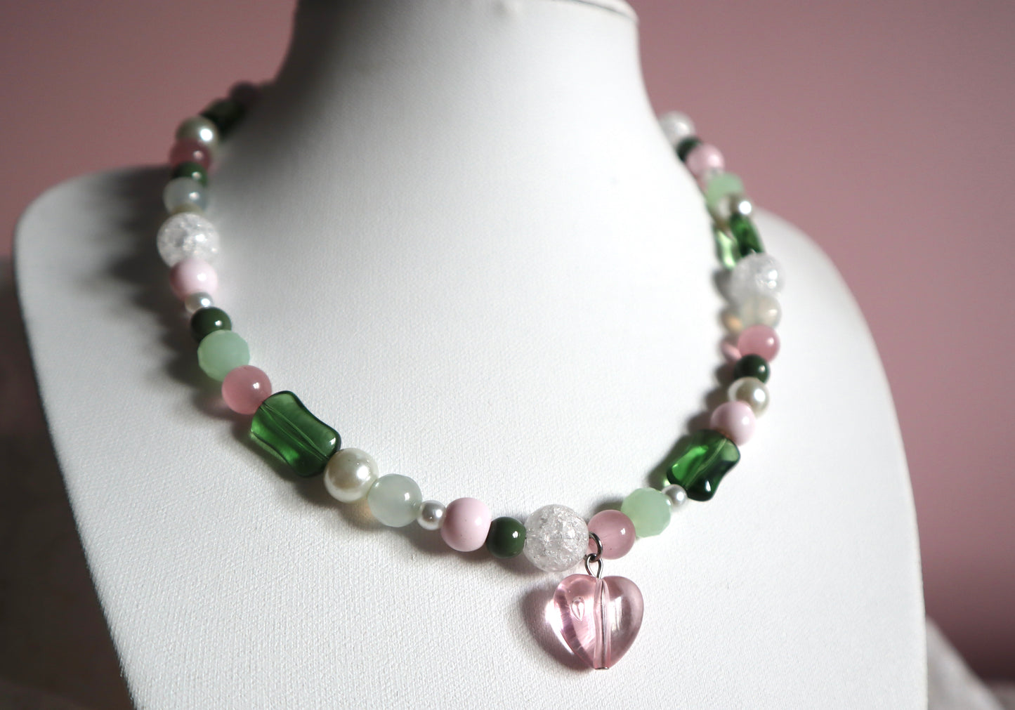 Necklace Glass Heart