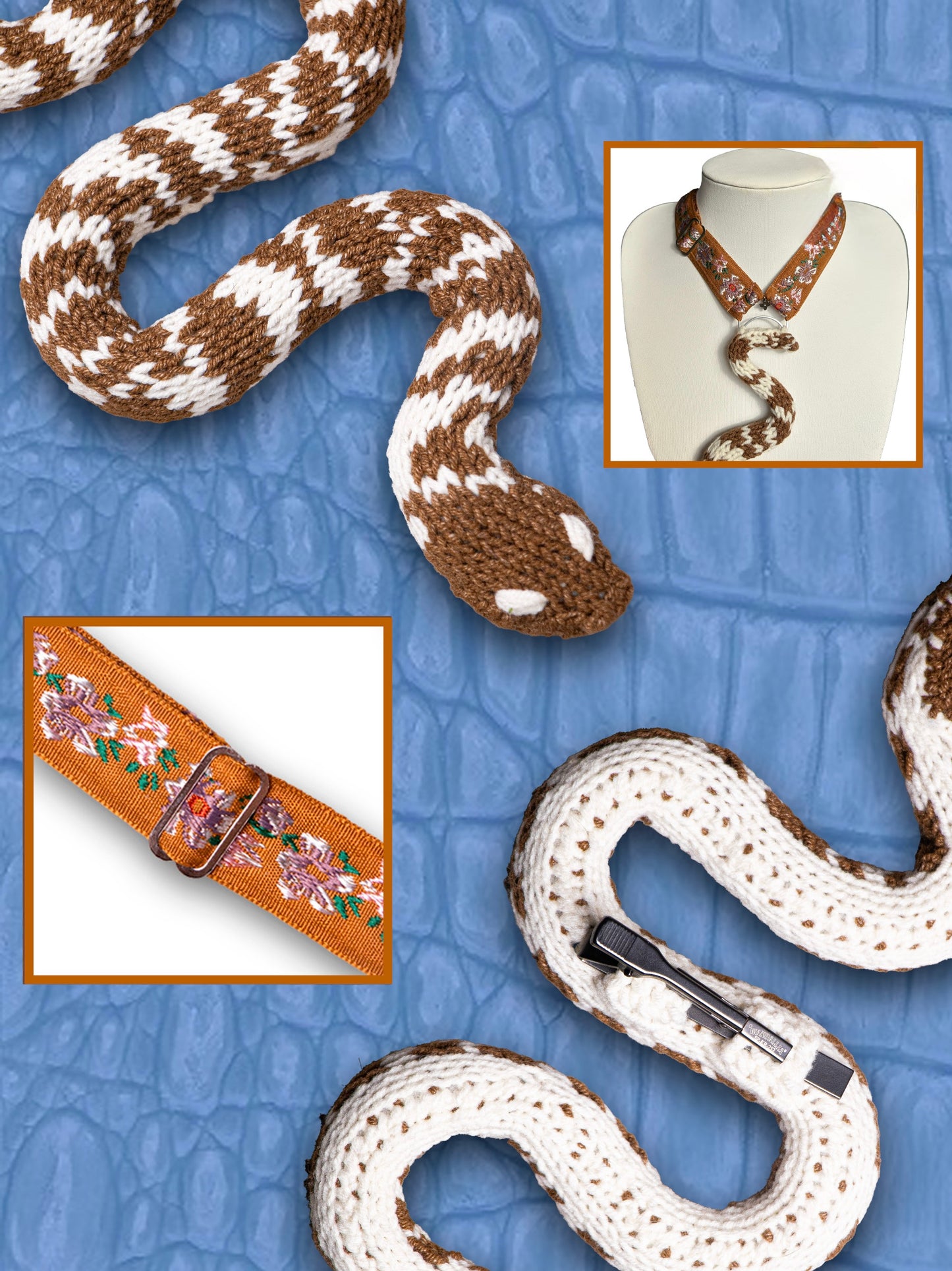Brown SnakeTie