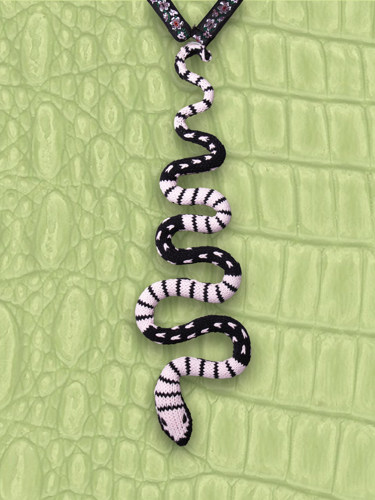 Black Striped SnakeTie