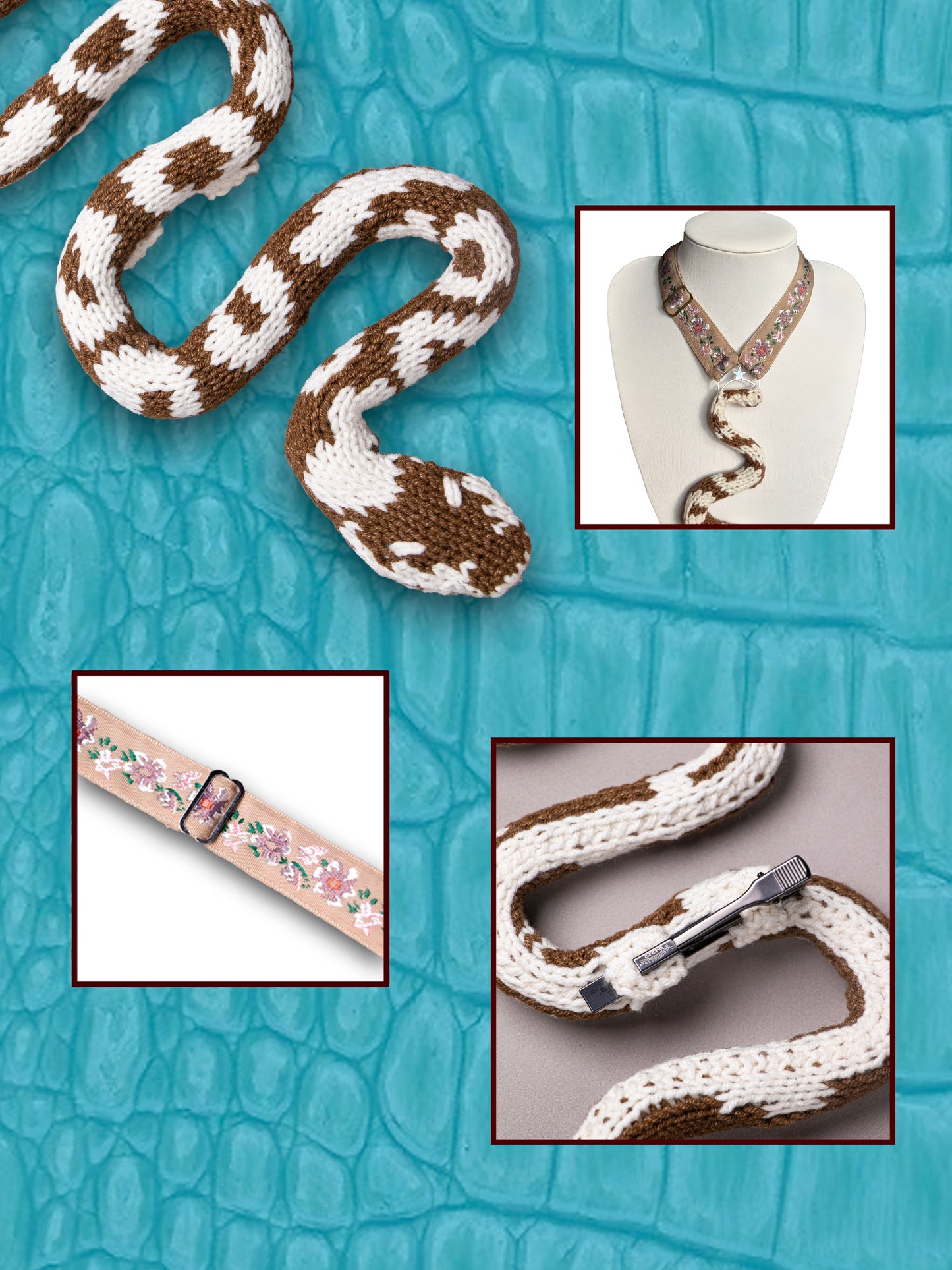 Brown Python SnakeTie
