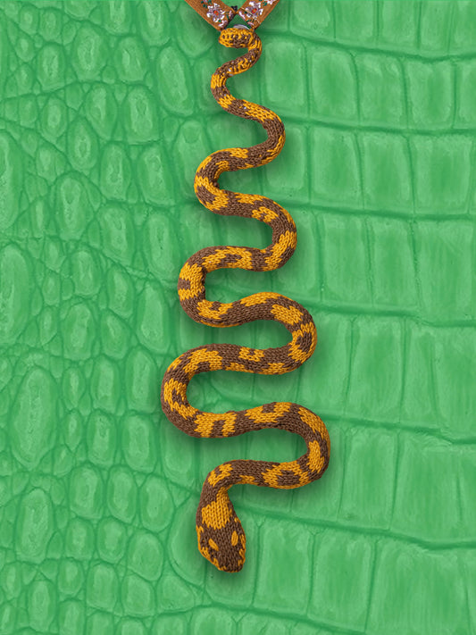 Brown SnakeTie