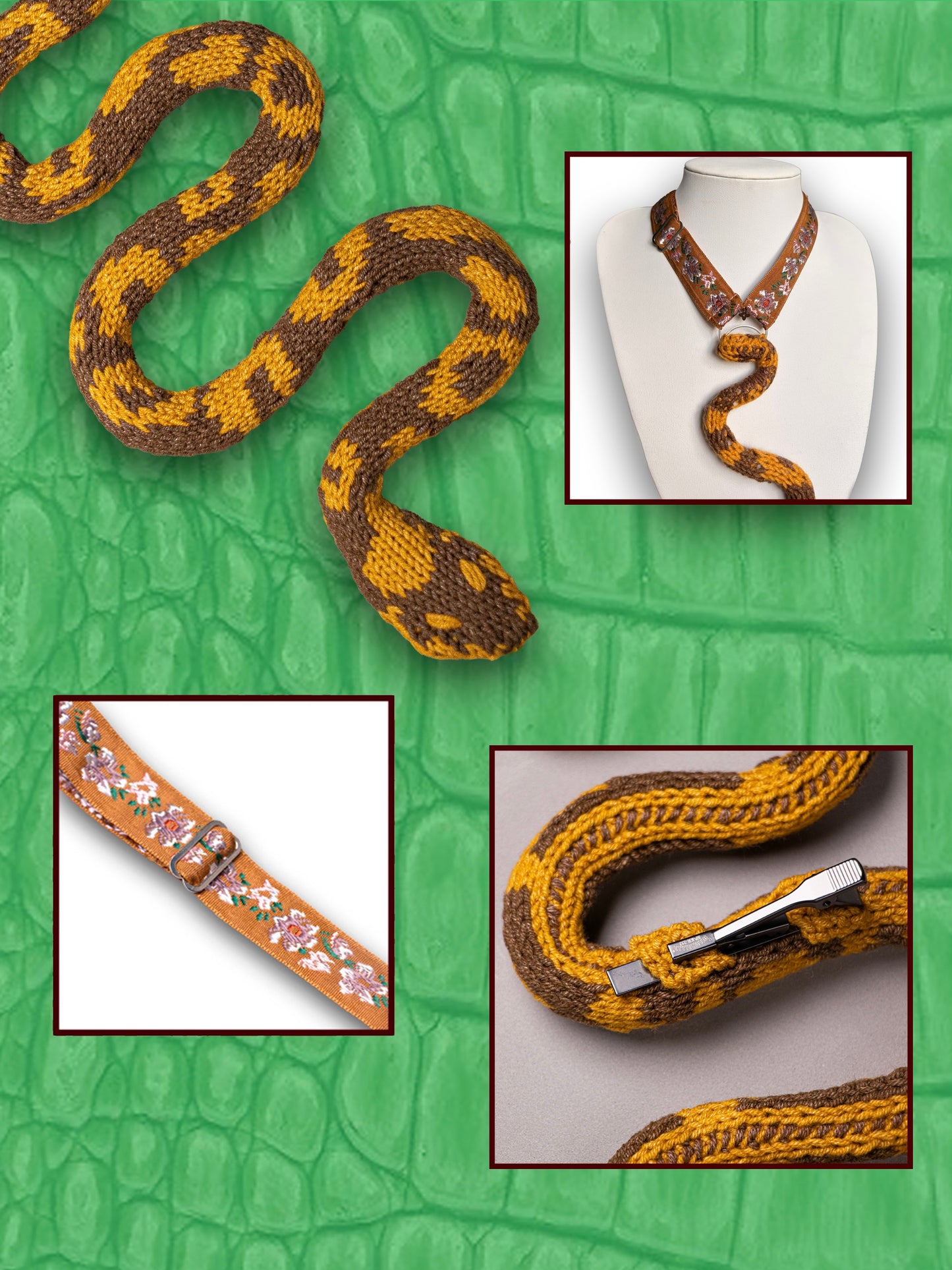 Brown SnakeTie