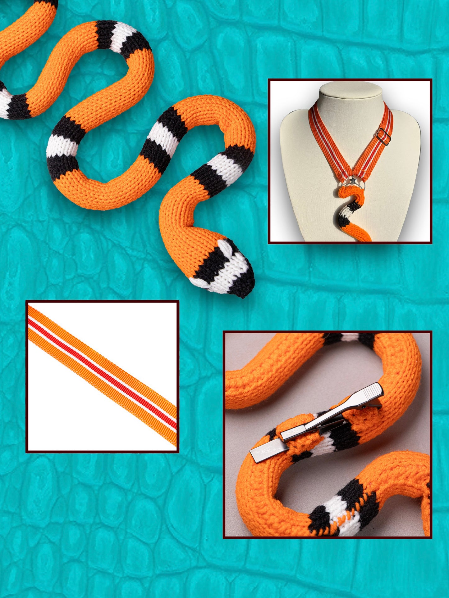 Orange SnakeTie