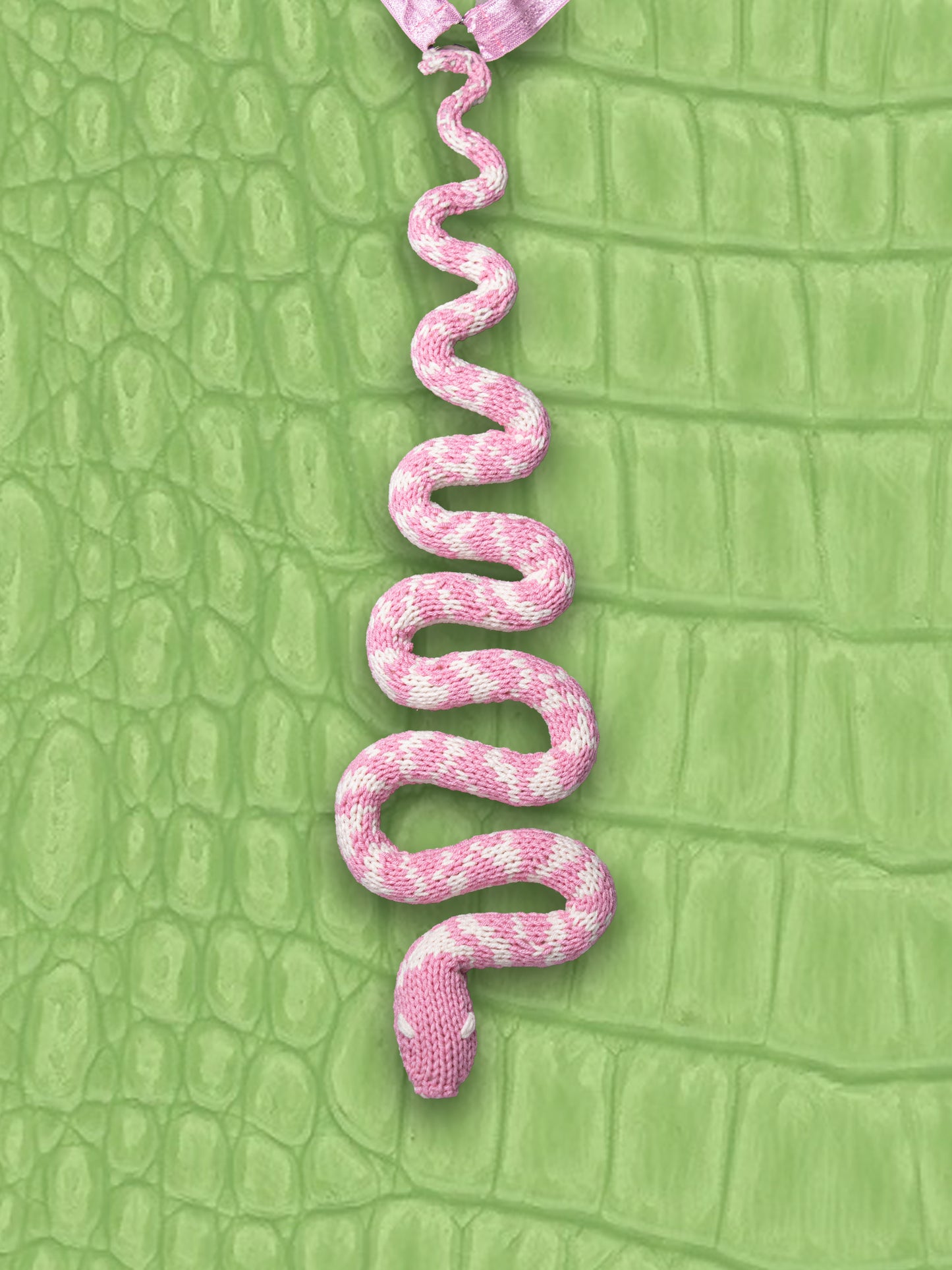 Pink&White SnakeTie