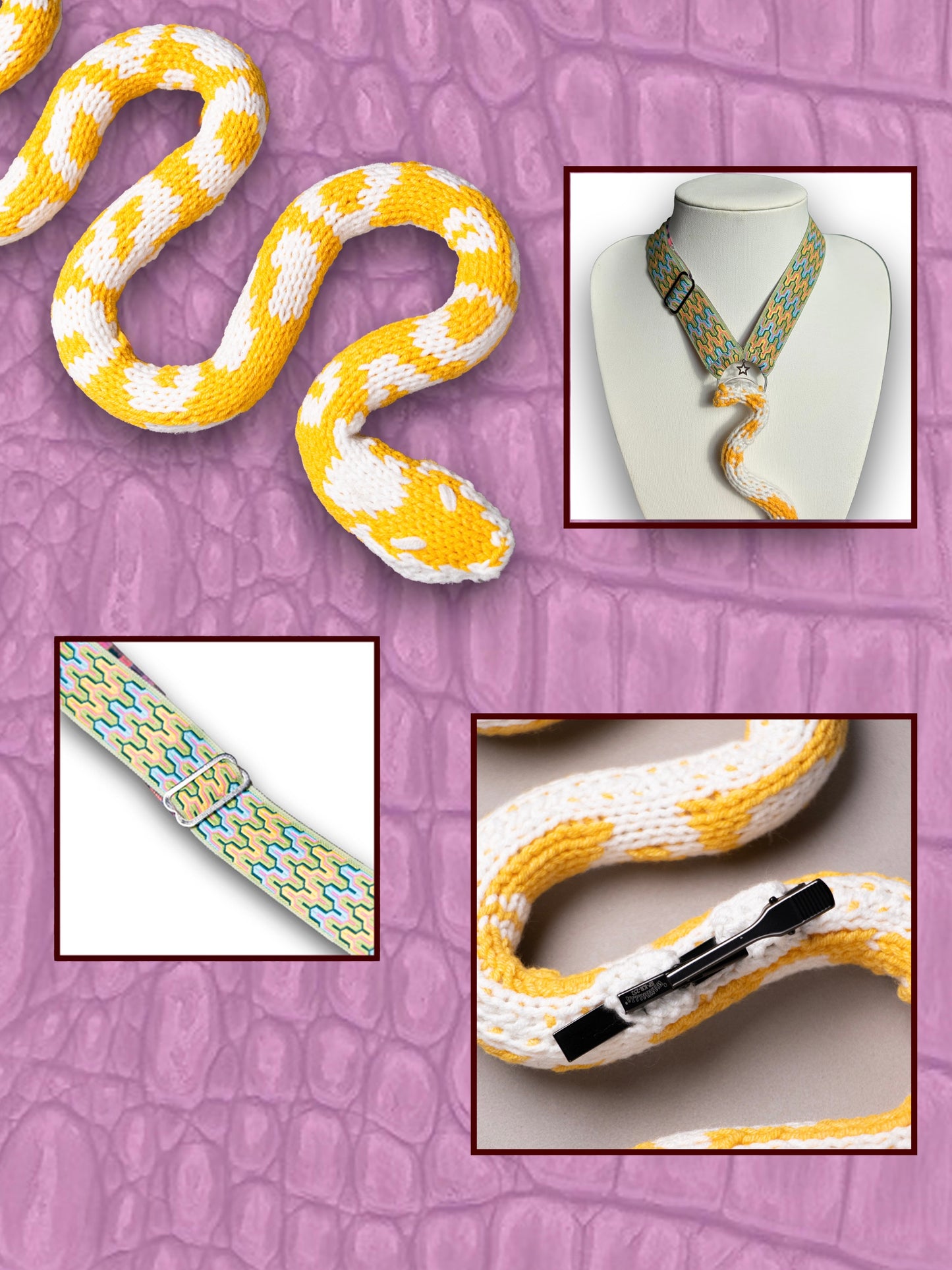 Yellow Python SnakeTie