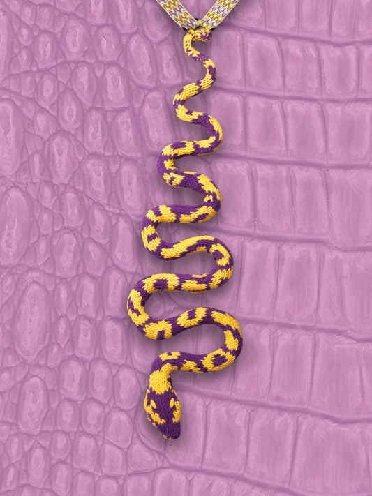 Purple Python SnakeTie