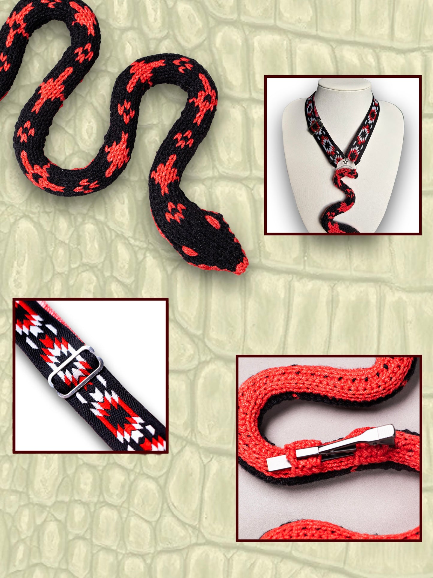 Red Stars SnakeTie