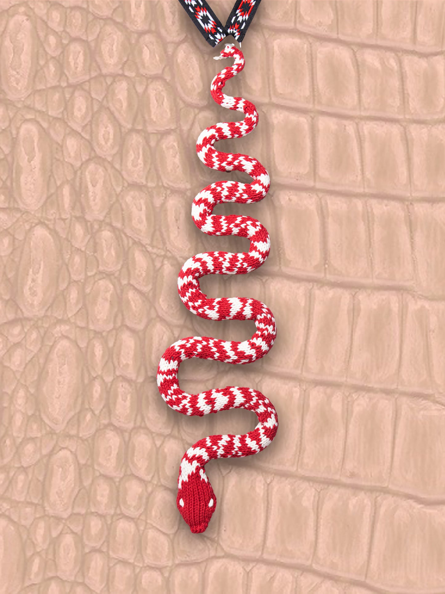 Red&White SnakeTie