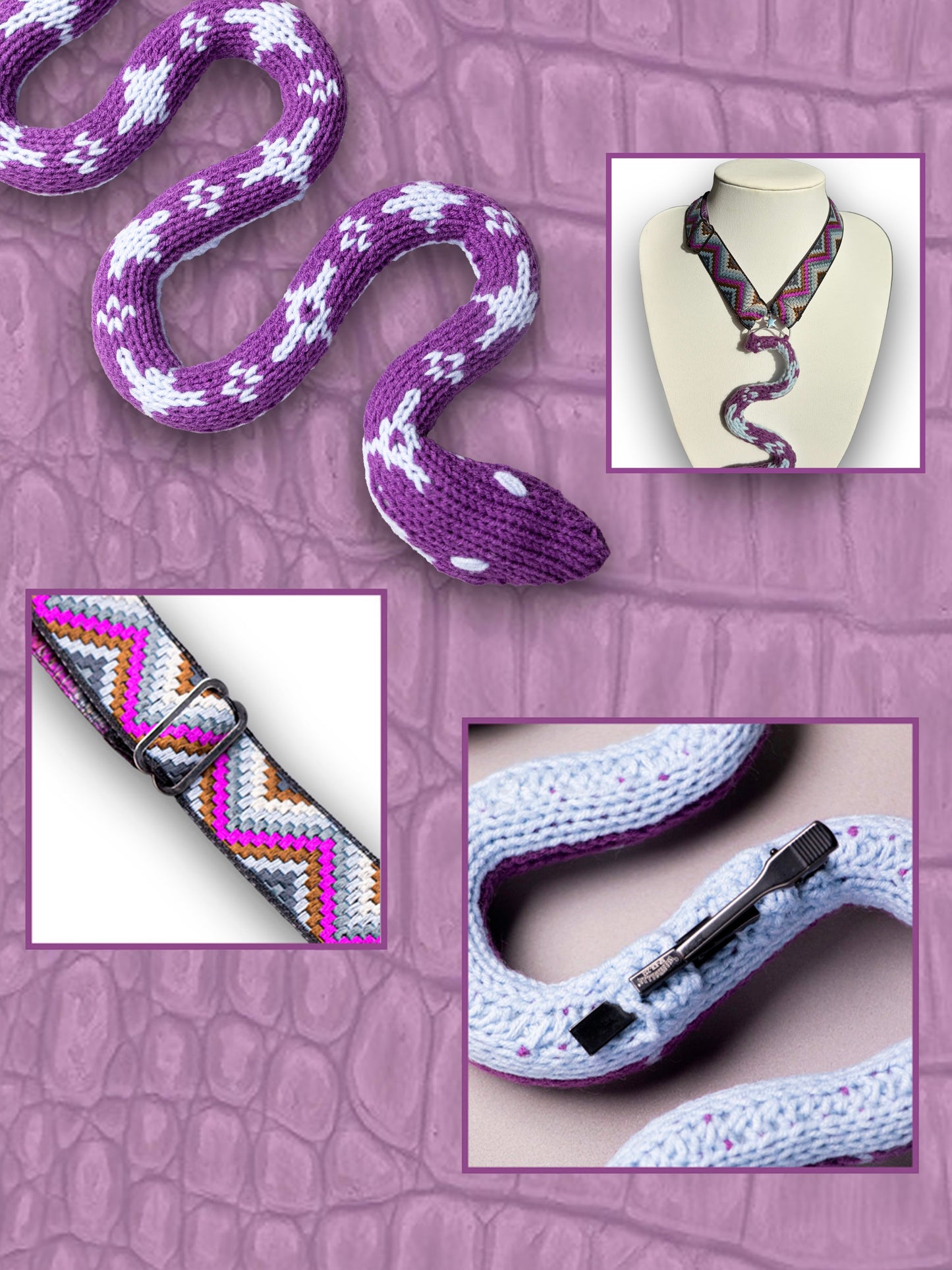 Purple SnakeTie