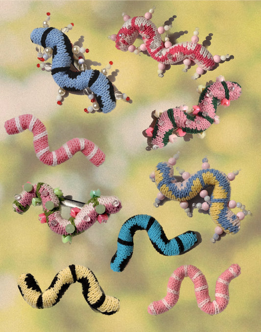 Caterpillar Hair Clip