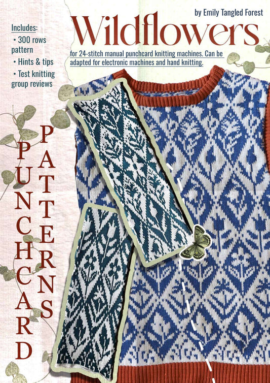 Wildflowers punch card pattern