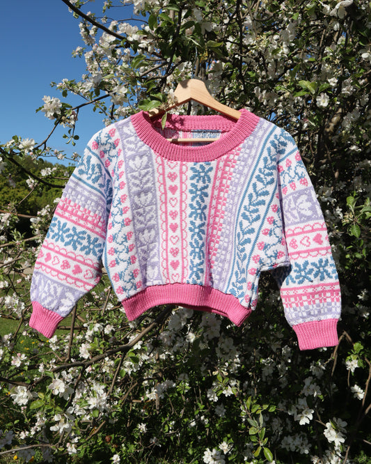 Pink Cropped Sweater