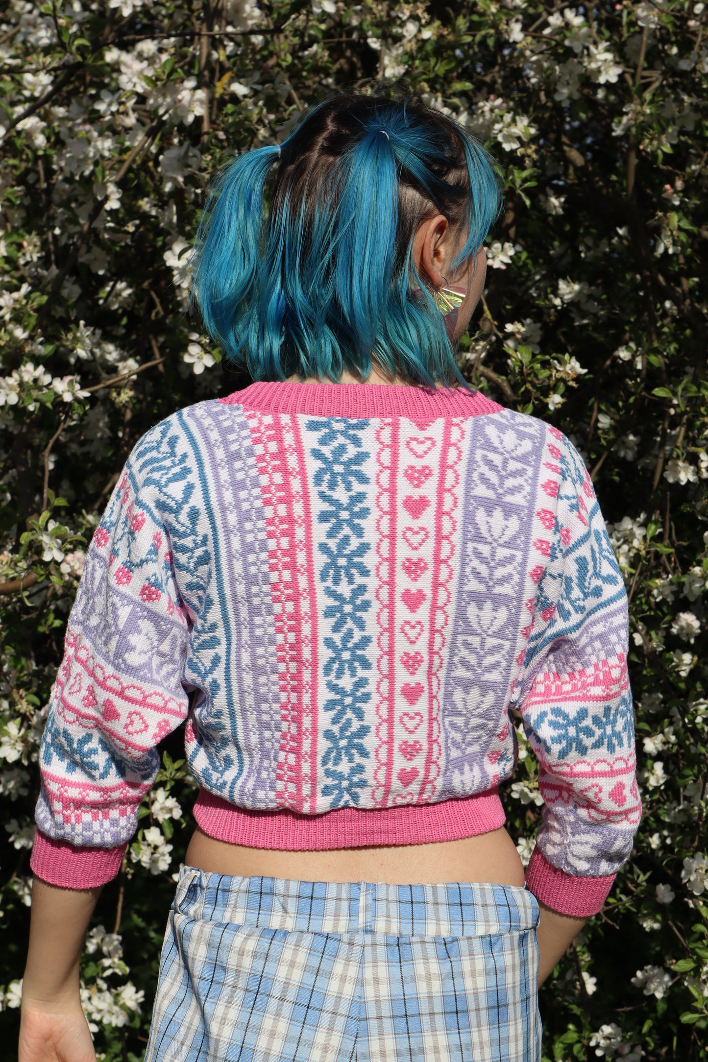 Pink Cropped Sweater