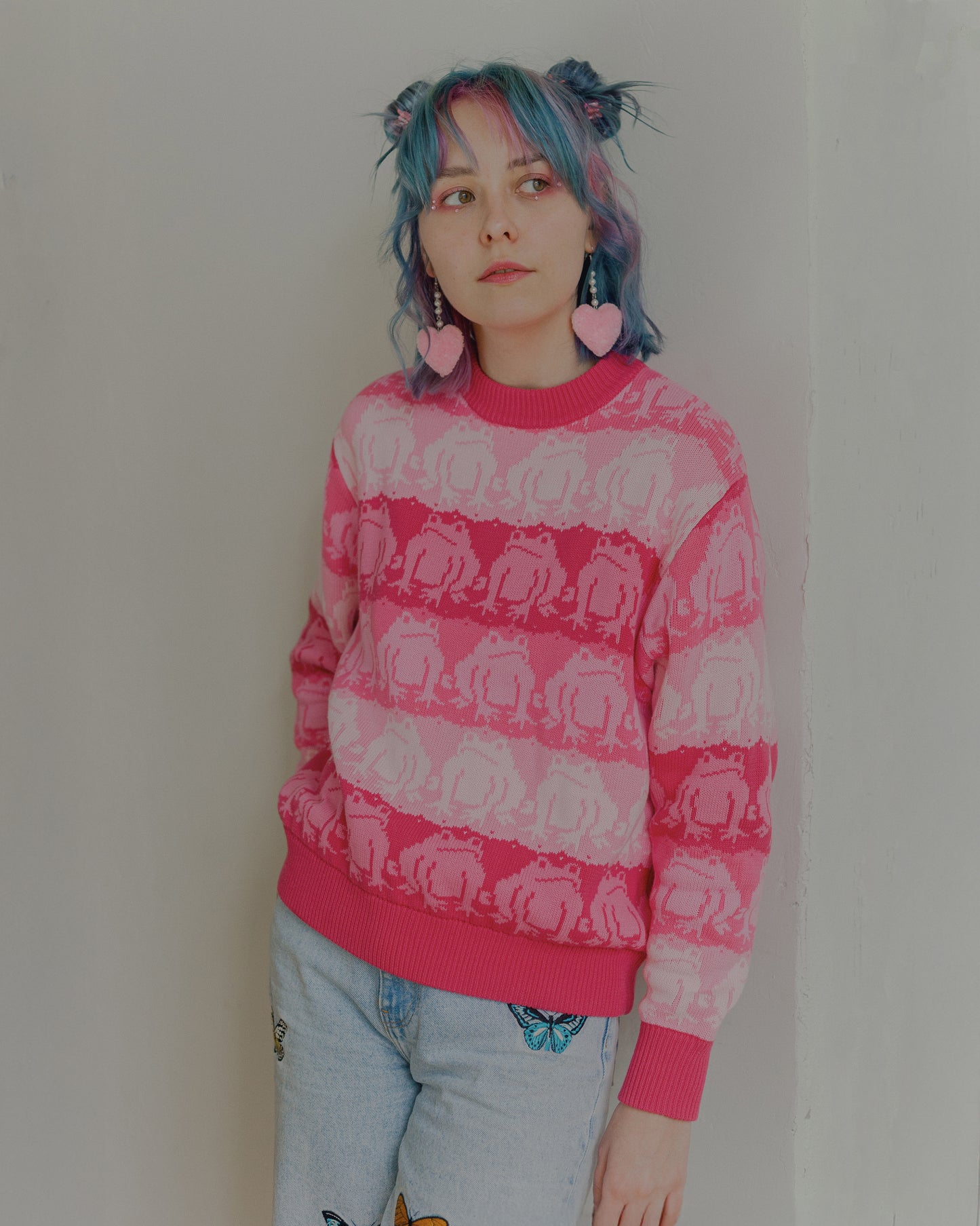 Pink Frog Sweater