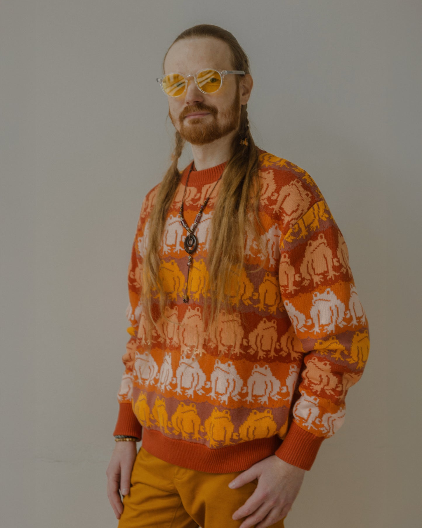 Orange Frog Sweater