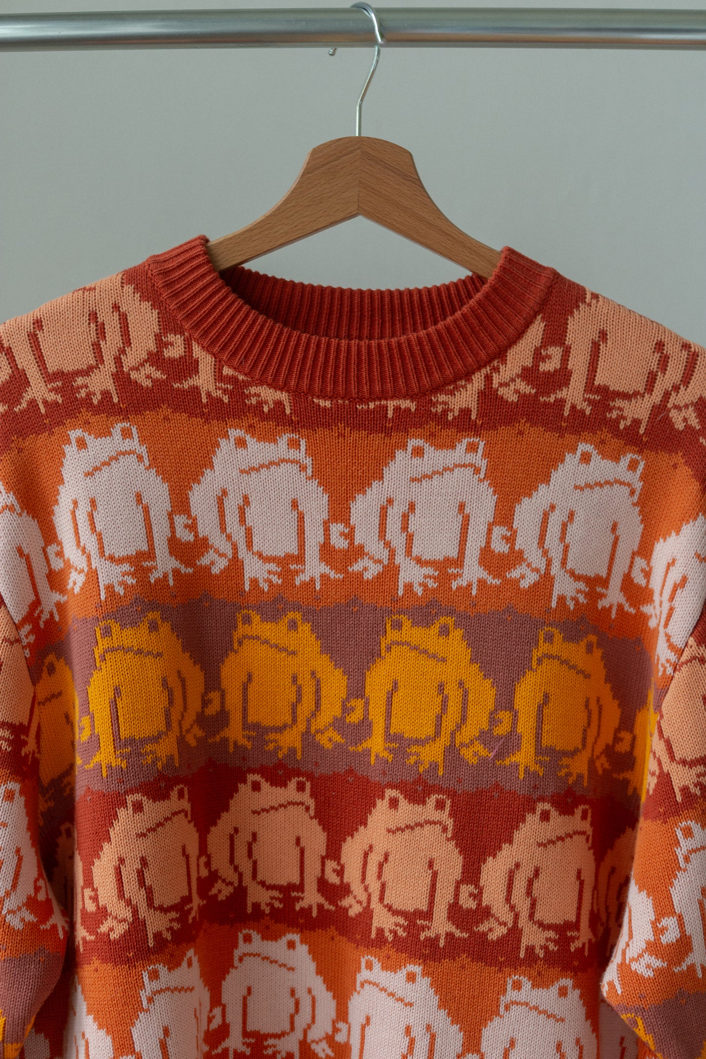 Orange Frog Sweater